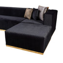 Nova Wholesale Furniture Juliana Fabric 4 pc Sectional JULIANABLACK-SEC4 IMAGE 19