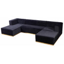 Nova Wholesale Furniture Juliana Fabric 4 pc Sectional JULIANABLACK-SEC4 IMAGE 2