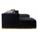 Nova Wholesale Furniture Juliana Fabric 4 pc Sectional JULIANABLACK-SEC4 IMAGE 4