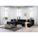Nova Wholesale Furniture Juliana Fabric 4 pc Sectional JULIANABLACK-SEC4 IMAGE 9