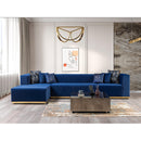 Nova Wholesale Furniture Juliana Fabric 4 pc Sectional JULIANABLUE-SEC4 IMAGE 11