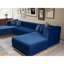 Nova Wholesale Furniture Juliana Fabric 4 pc Sectional JULIANABLUE-SEC4 IMAGE 13