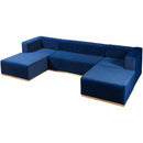 Nova Wholesale Furniture Juliana Fabric 4 pc Sectional JULIANABLUE-SEC4 IMAGE 2