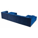 Nova Wholesale Furniture Juliana Fabric 4 pc Sectional JULIANABLUE-SEC4 IMAGE 3