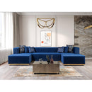 Nova Wholesale Furniture Juliana Fabric 4 pc Sectional JULIANABLUE-SEC4 IMAGE 6