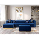 Nova Wholesale Furniture Juliana Fabric 4 pc Sectional JULIANABLUE-SEC4 IMAGE 7