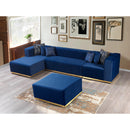 Nova Wholesale Furniture Juliana Fabric 4 pc Sectional JULIANABLUE-SEC4 IMAGE 8