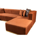 Nova Wholesale Furniture Juliana Fabric 4 pc Sectional JULIANAORANGE-SEC4 IMAGE 10