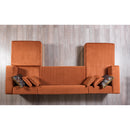 Nova Wholesale Furniture Juliana Fabric 4 pc Sectional JULIANAORANGE-SEC4 IMAGE 14