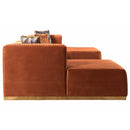 Nova Wholesale Furniture Juliana Fabric 4 pc Sectional JULIANAORANGE-SEC4 IMAGE 3