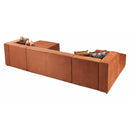 Nova Wholesale Furniture Juliana Fabric 4 pc Sectional JULIANAORANGE-SEC4 IMAGE 4