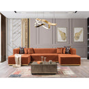 Nova Wholesale Furniture Juliana Fabric 4 pc Sectional JULIANAORANGE-SEC4 IMAGE 6