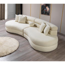 Nova Wholesale Furniture Larissa Fabric Sectional LARISSAIVORY-SEC IMAGE 10