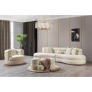 Nova Wholesale Furniture Larissa Fabric Sectional LARISSAIVORY-SEC IMAGE 11