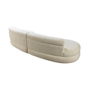 Nova Wholesale Furniture Larissa Fabric Sectional LARISSAIVORY-SEC IMAGE 3