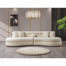 Nova Wholesale Furniture Larissa Fabric Sectional LARISSAIVORY-SEC IMAGE 6
