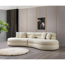 Nova Wholesale Furniture Larissa Fabric Sectional LARISSAIVORY-SEC IMAGE 9