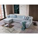 Nova Wholesale Furniture Lauren Fabric 3 pc Sectional LAURENPEARL-SEC IMAGE 10