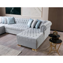 Nova Wholesale Furniture Lauren Fabric 3 pc Sectional LAURENPEARL-SEC IMAGE 13