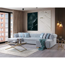 Nova Wholesale Furniture Lauren Fabric 3 pc Sectional LAURENPEARL-SEC IMAGE 6