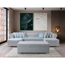 Nova Wholesale Furniture Lauren Fabric 3 pc Sectional LAURENPEARL-SEC IMAGE 9