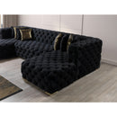 Nova Wholesale Furniture Neva Fabric Sectional NEVABLACK-SEC IMAGE 11