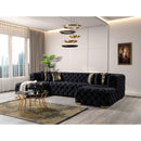 Nova Wholesale Furniture Neva Fabric Sectional NEVABLACK-SEC IMAGE 8