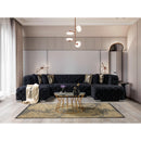 Nova Wholesale Furniture Neva Fabric Sectional NEVABLACK-SEC IMAGE 9