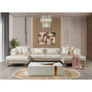Nova Wholesale Furniture Santana Fabric Sectional SANTANAIVORY-SEC IMAGE 7
