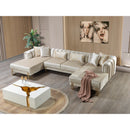 Nova Wholesale Furniture Santana Fabric Sectional SANTANAIVORY-SEC IMAGE 9