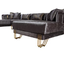 Nova Wholesale Furniture Santana Fabric Sectional SANTANASMOKE-SEC IMAGE 13