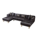 Nova Wholesale Furniture Santana Fabric Sectional SANTANASMOKE-SEC IMAGE 3