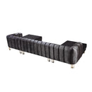 Nova Wholesale Furniture Santana Fabric Sectional SANTANASMOKE-SEC IMAGE 5