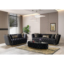 Nova Wholesale Furniture Daphne Stationary Fabric Sofa Daphne Sofa - Black IMAGE 5