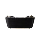 Nova Wholesale Furniture Daphne Stationary Fabric Loveseat Daphne Loveseat - Black IMAGE 2