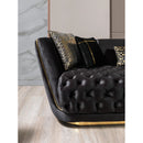 Nova Wholesale Furniture Daphne Stationary Fabric Loveseat Daphne Loveseat - Black IMAGE 7