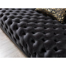 Nova Wholesale Furniture Daphne Stationary Fabric Loveseat Daphne Loveseat - Black IMAGE 9