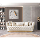 Nova Wholesale Furniture Daphne Stationary Fabric Sofa Daphne Sofa - Ivory IMAGE 3