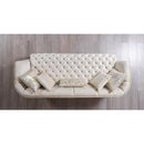 Nova Wholesale Furniture Daphne Stationary Fabric Sofa Daphne Sofa - Ivory IMAGE 5