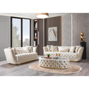 Nova Wholesale Furniture Daphne Stationary Fabric Sofa Daphne Sofa - Ivory IMAGE 6