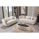 Nova Wholesale Furniture Daphne Stationary Fabric Sofa Daphne Sofa - Ivory IMAGE 7