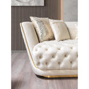 Nova Wholesale Furniture Daphne Stationary Fabric Sofa Daphne Sofa - Ivory IMAGE 8