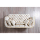Nova Wholesale Furniture Daphne Stationary Fabric Loveseat Daphne Loveseat - Ivory IMAGE 4