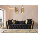 Nova Wholesale Furniture Fanci Stationary Fabric Sofa Fanci Sofa - Black IMAGE 4