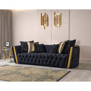 Nova Wholesale Furniture Fanci Stationary Fabric Sofa Fanci Sofa - Black IMAGE 5