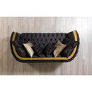 Nova Wholesale Furniture Fanci Stationary Fabric Loveseat Fanci Loveseat - Black IMAGE 4