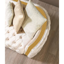 Nova Wholesale Furniture Fanci Stationary Fabric Sofa Fanci Sofa - Ivory IMAGE 11