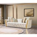 Nova Wholesale Furniture Fanci Stationary Fabric Sofa Fanci Sofa - Ivory IMAGE 5