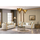 Nova Wholesale Furniture Fanci Stationary Fabric Sofa Fanci Sofa - Ivory IMAGE 7