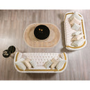 Nova Wholesale Furniture Fanci Stationary Fabric Sofa Fanci Sofa - Ivory IMAGE 9